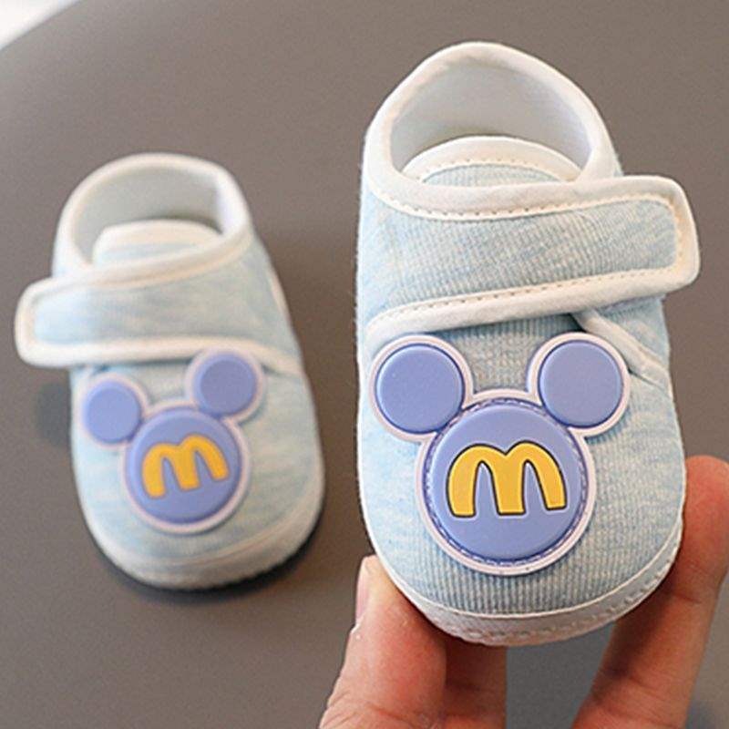 Весенне-осенние детские туфли для мальчиков и девочек 0-1 год, обувь для малышей 3-6-12 месяцев, детская обувь с застежкой-липучкой