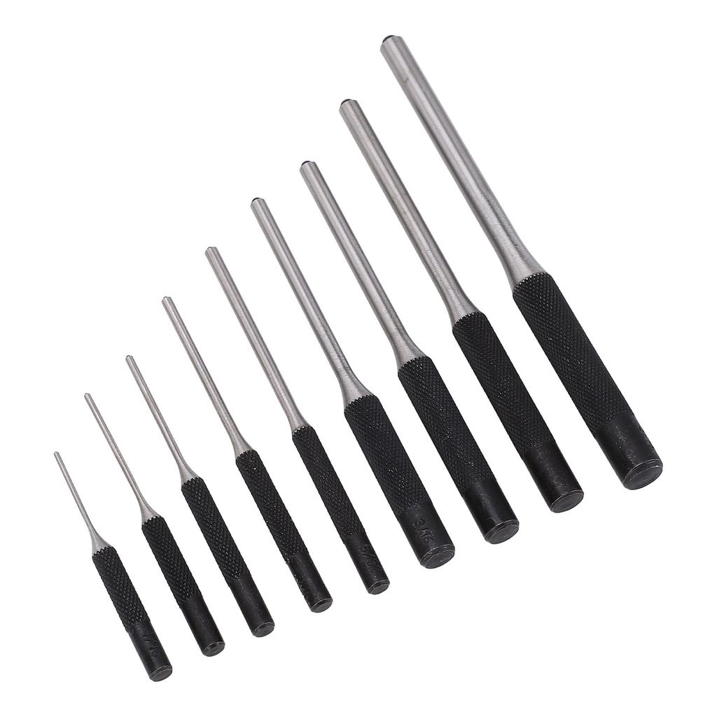 Набор из 9 шт. пробойников Roll Pin Punch от 116 до 516 дюймов из быстрорежущей стали для автомобильных часов