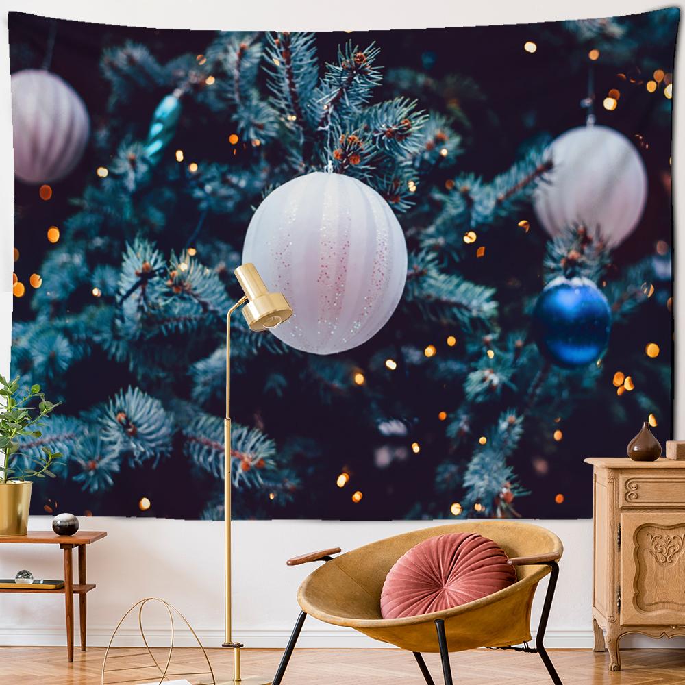 Рождественский гобелен для кабины, настенный богемный праздничный подарок, психоделическое колдовство, Рождественская елка, домашний декор для гостиной