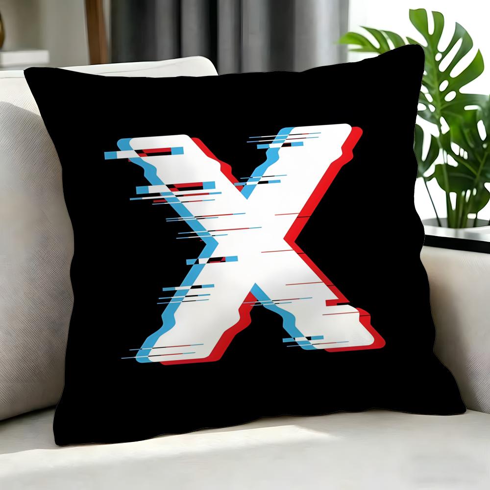 Social Twitter Cushion Cover Cushion Cover Set 4Pcs 50X50 45X45 40X40 Pillowcase Decorative Sofa Home Decor
