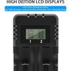 Chargeur de Batterie - Gbformat - LCD - Charge Rapide - 2 Fentes - Compatible Li-Ion/Ni-MH