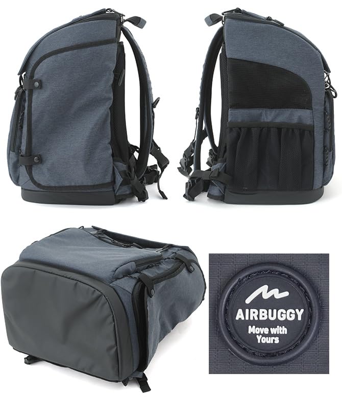 AirBuggy for Pet 3-Way Backpack Carrier Black AD9071 AirBuggy Backpack Regular Size Black (NEW)