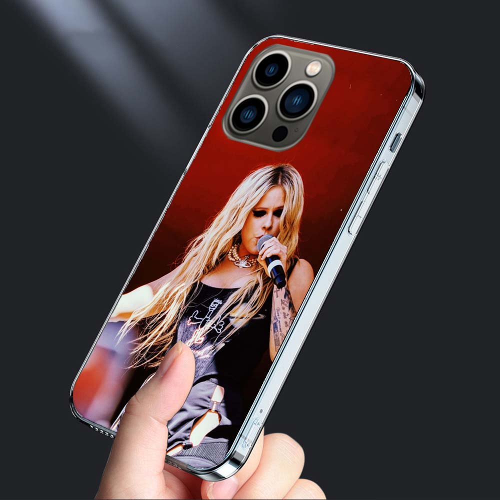 Чехол для телефона с Аврил Лавин Для iPhone 16E 15 Pro 14 Plus 17E 16 17 Pro Max Air 11 12 13 Mini Ударопрочный Capa Милый Чехол
