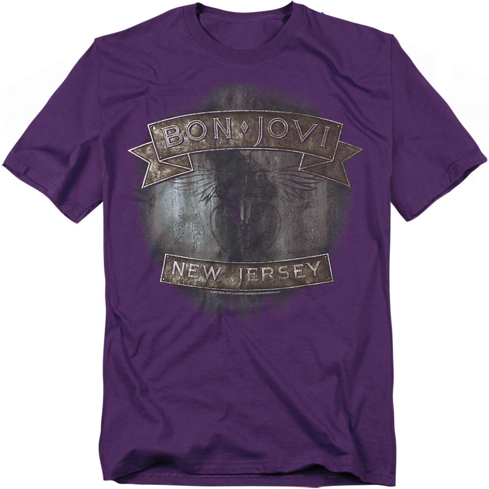 Bon Jovi Unisex Adult New Jersey T-Shirt