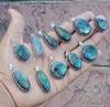Labradorite Gemstone 925 Sterling Silver Plated Handmade 5 PCs Fancy Pendants Jewelry SEN-232