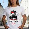 Иракская Девушка Девушка Ирака Женщина Ирака Футболка с Флагом Женская Одежда Высококачественные Хлопковые Футболки Футболка с Коротким Рукавом Y2K Графическая Одежда