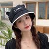 Cute Bucket Hats for Women Girls Cartoon Cat Ear Cap Summer Beach Sun Hat Wide Brim Fisherman Hat Adjustable Sun Visor Cap