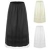 Women's Petticoat for Party Dress Skirt Half Slip Safety Long Underskirt