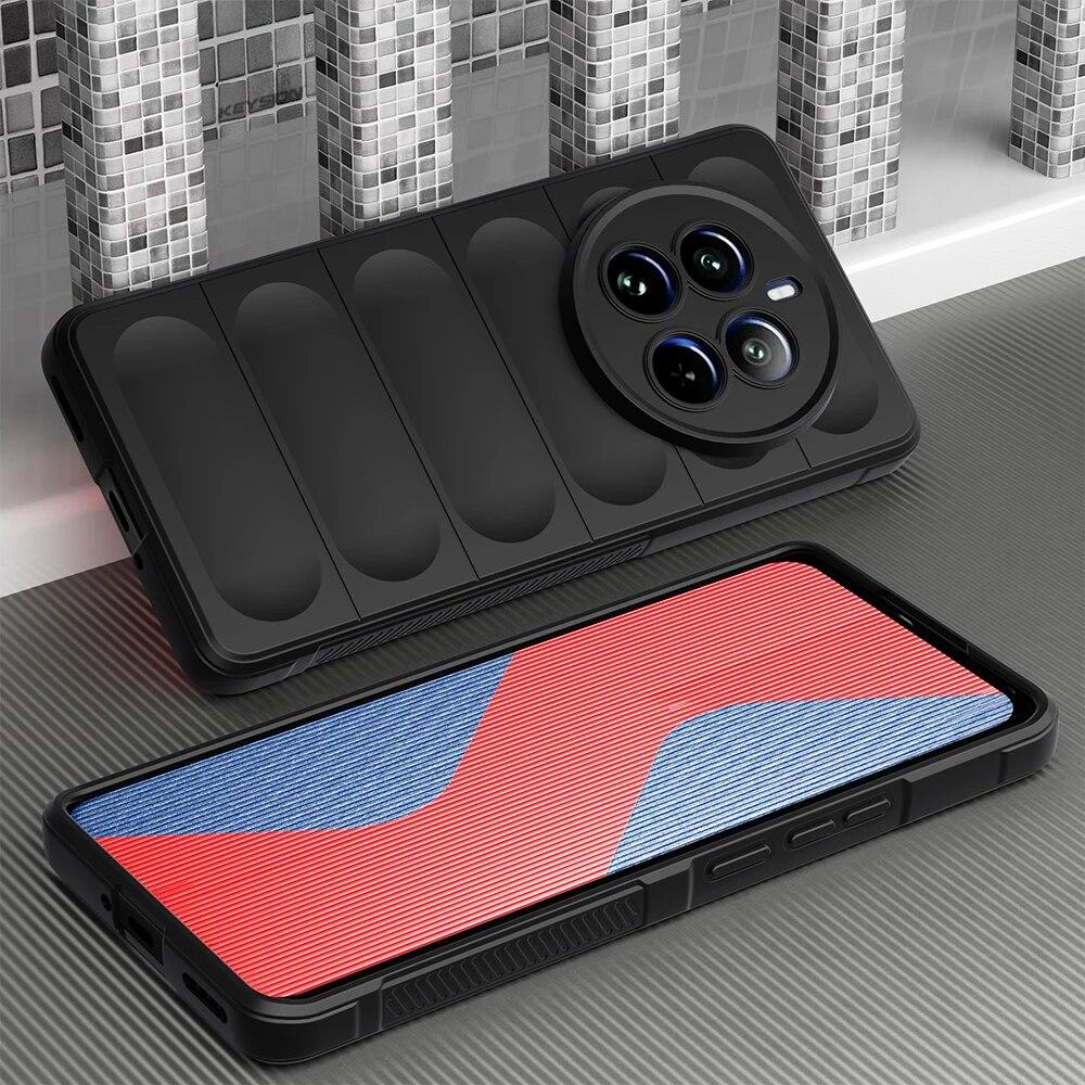 KEYSION Противоударный чехол для Realme 12 Pro+ 5G, противоскользящая мягкая силиконовая задняя крышка для телефона OPPO Realme 12 Pro Plus 5G 11 Pro+