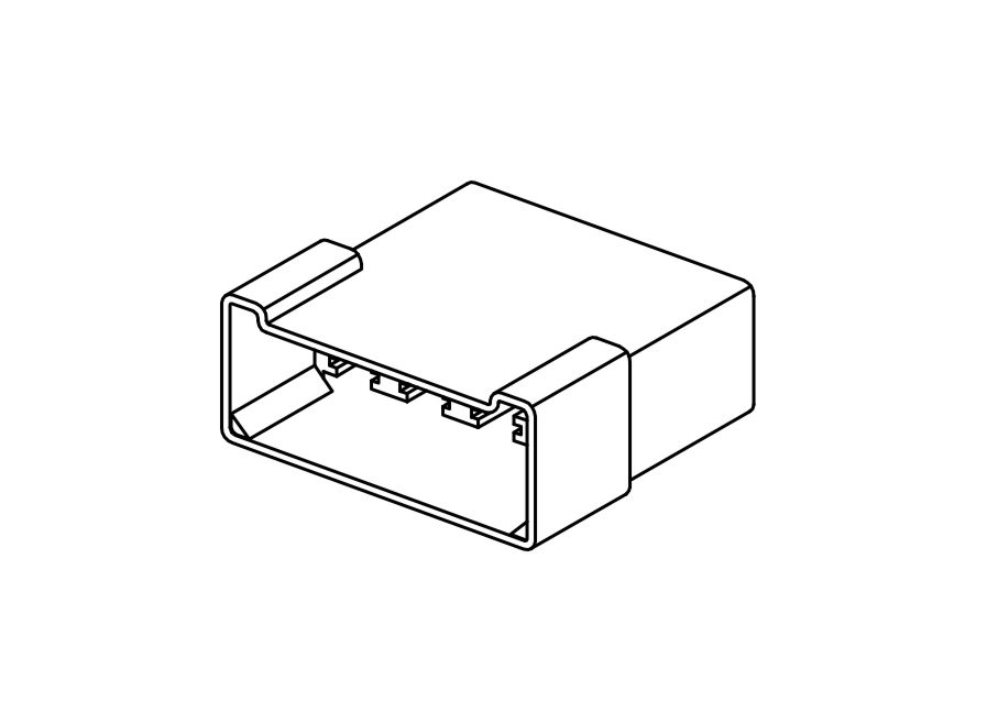 OWD MC 6.3 V2 8P connector housing (sold in packs of 10) ELMOT visible price for 1 piece