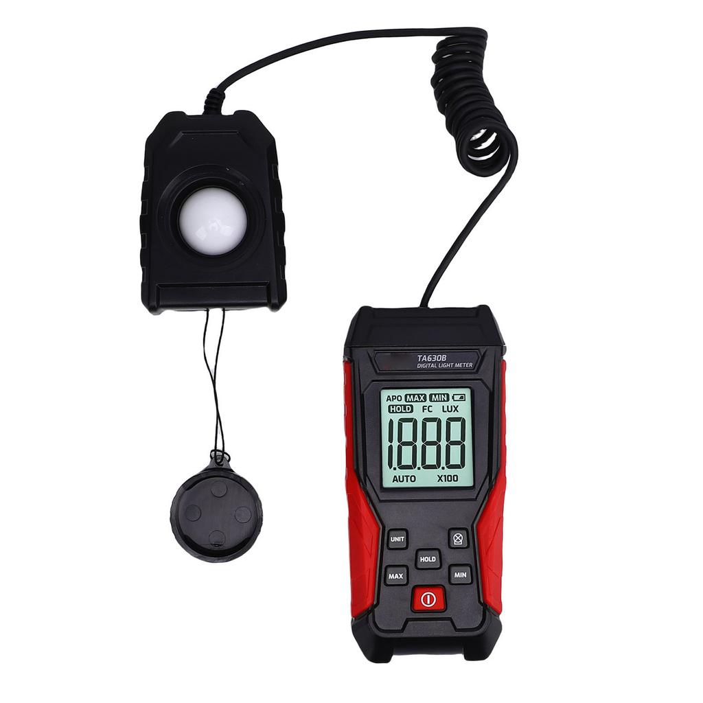 Digital Illuminance Light Meter 0.1  200000LX Measurement Range Photometer Luxmeter with LCD Display for Factory