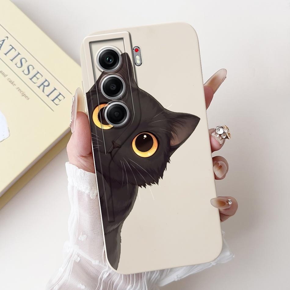 For Tecno Camon 40 Pro 4G Camon40 CM5 CM6 Cute Rabbit Cat Cartoon Phone Case For Camon 40 40Pro 4G Soft Silicone Cases Bumpers