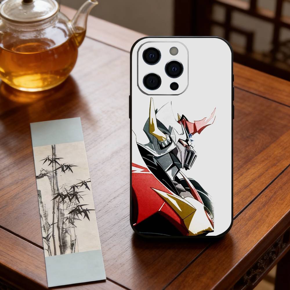 Чехол для телефона Anime M-Mado K-King Granzort для iPhone 17, 16, 15, 14, 13, 12, 11 Plus, Pro Max, Другие Мягкий Черный Чехол