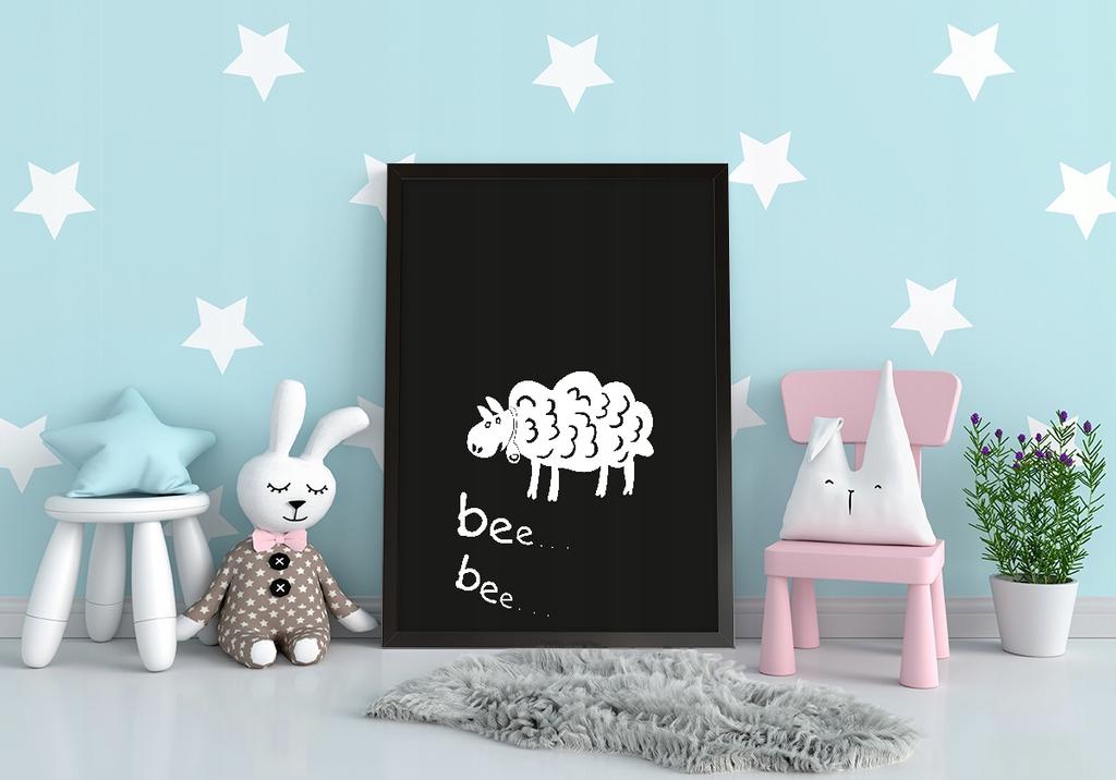 Obraz plakat w ramie a4 cm baranek pd002