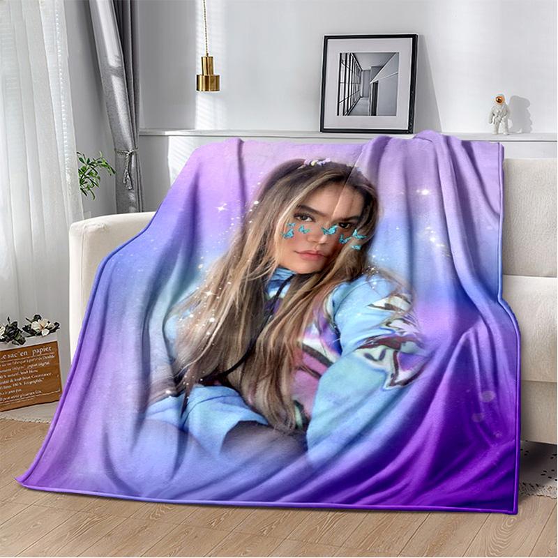 Одеяло Karol G Singer HD с 3D печатью, мягкое одеяло для дома, спальни, кровати, дивана, пикника, путешествия, офиса, чехол для отдыха, детское одеяло
