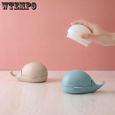 Щетка из щетины Маленькая щетка для мытья в виде кита Милая бытовая щетка для чистки обуви Мягкая щетка для волос