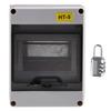 A34R HT Series Junction Box 5WAY PC IP65 Waterproof Distribution Box Outdoor Plastic Electrical Forcircuit Breaker Withlock