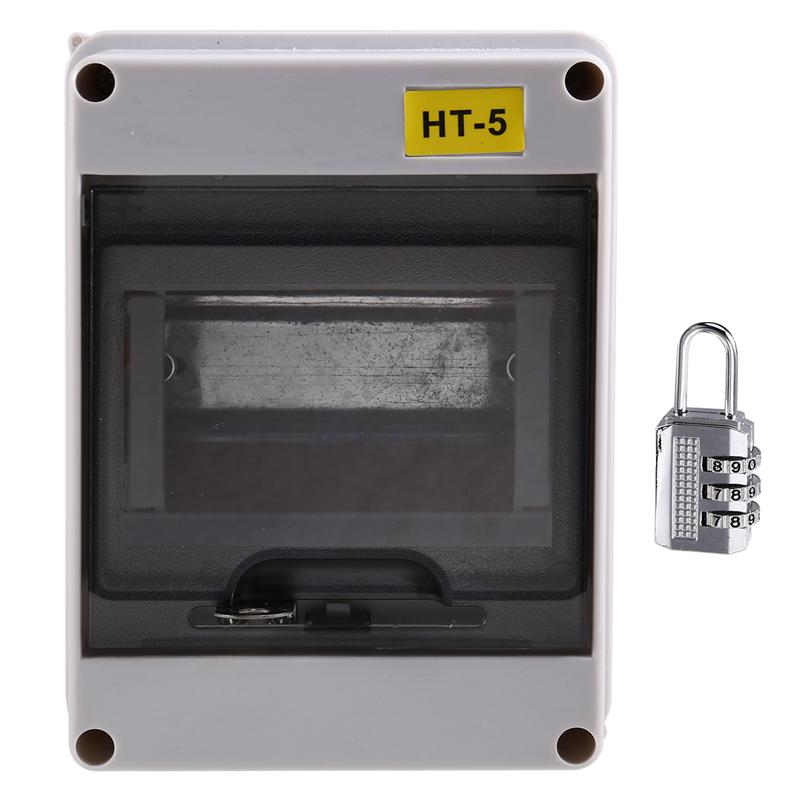 A34R HT Series Junction Box 5WAY PC IP65 Waterproof Distribution Box Outdoor Plastic Electrical Forcircuit Breaker Withlock