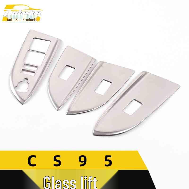 CS95 Glass Lift Decorative Frame & Window Armrest Switch Button Sequins for Car