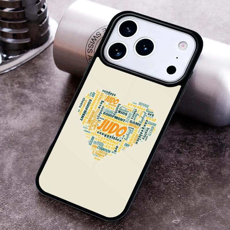Japanese Martial Arts Judo Phone Case for iPhone 17 16 15 Pro Max Air 14 13 12 11 Plus Shockproof Cover