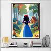 Disney 5D DIY Алмазная живопись Белоснежка Исцеляющая Иллюстрация, Вышитая Мозаика Крестиком Домашний Декор Подарок Поделки