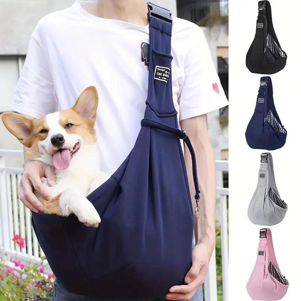 Adjustable Pet Dog Carrier Bag Outdoor Travel Puppy Single Shoulder Bags Dogs Comfort Sling Handbag Puppy Tote Pouch