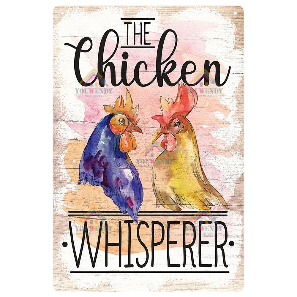 Retro Tin Sign I Love My Ladies Vintage Metal Sign, Funny Chicken Farm Decor, Farmhouse Sign, Country Decor, 7.9x11.8 Inch