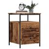 VidaXL Bedside Table Old Wood 44x45x60 Cm Engineered Wood, Bedside Furniture, Side Table, Bed Cabinet, Cabinet 857254