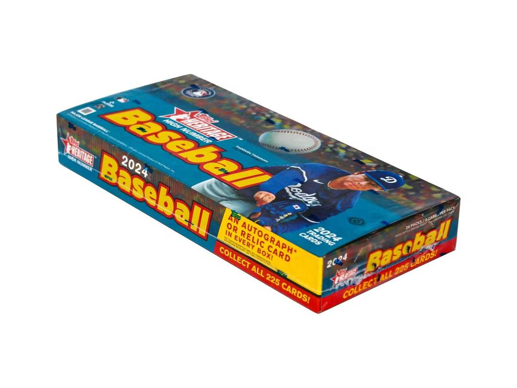 2024 Topps Heritage Baseball Hobby Trading Card Box Autograph or Relic Card Per Hobby High-Number (One Box)