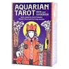 I.I.J Aquarian Tarot Book Set, 78-Card Aquarian Tarot Deck & Guidebook, Tarot Reading with Japanese Instructions, Authentic Product
