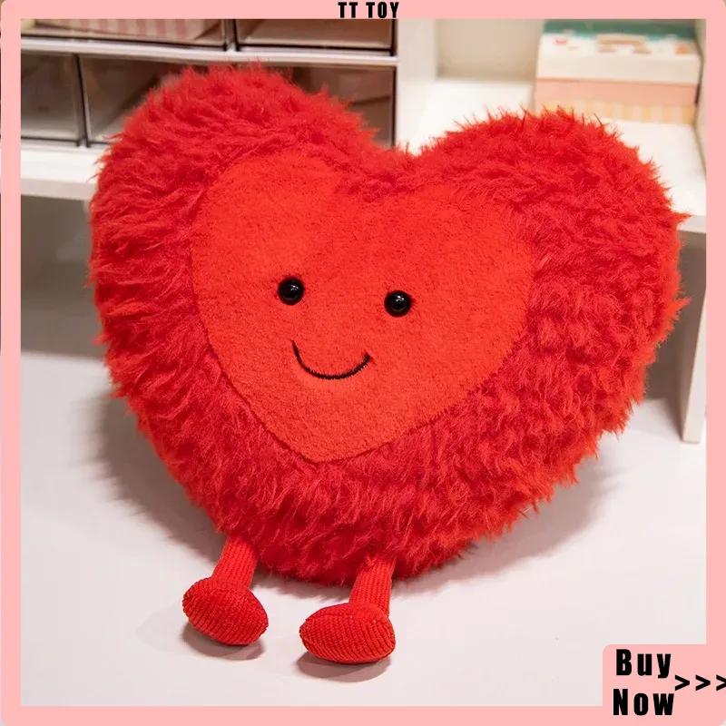 Cartoon Heart Plush Toy Rose Bouquet Plush Lock Heart Desktop Ornament Room Decoration Cute Toy Hug Pillow Girl Gift Collectible