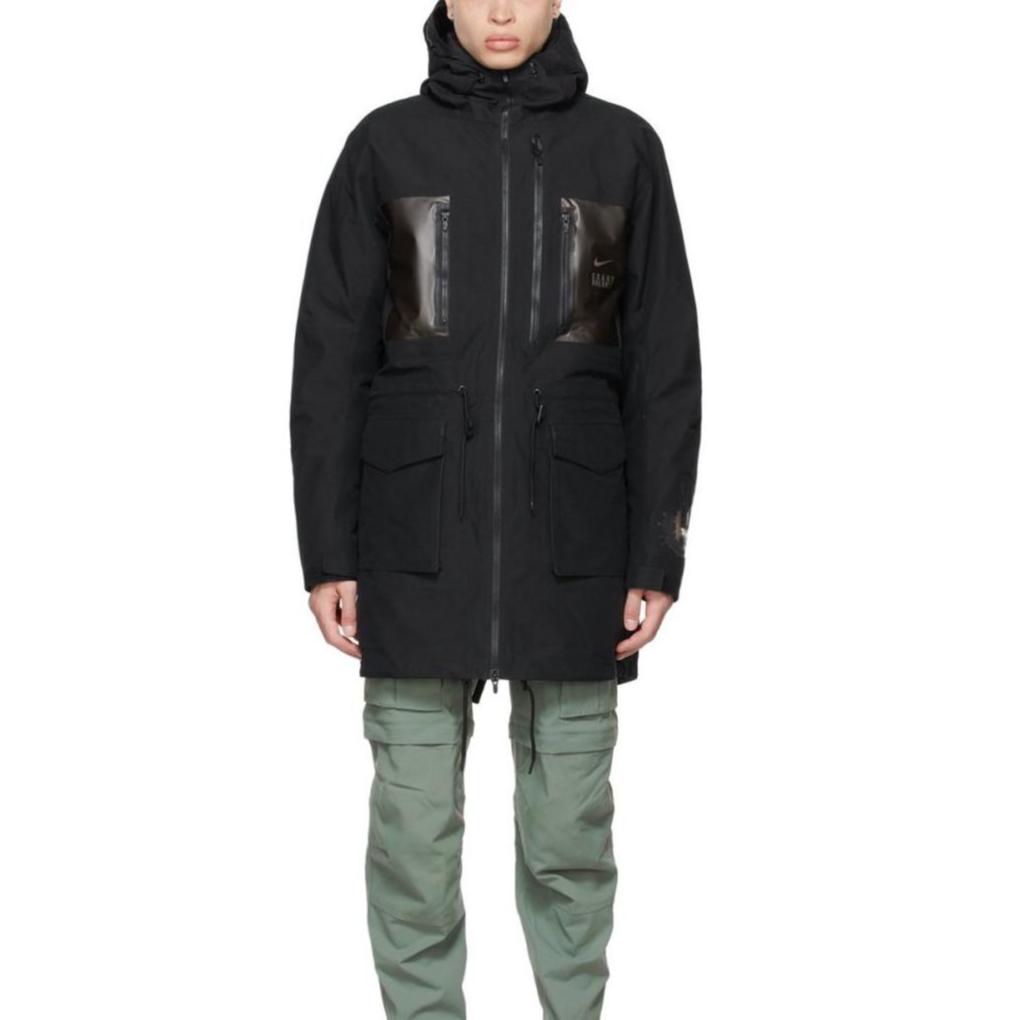 Nike Сплошная цветная куртка с капюшоном на молнии с рыбьим хвостом, мужская верхняя одежда, черная CD7522-010