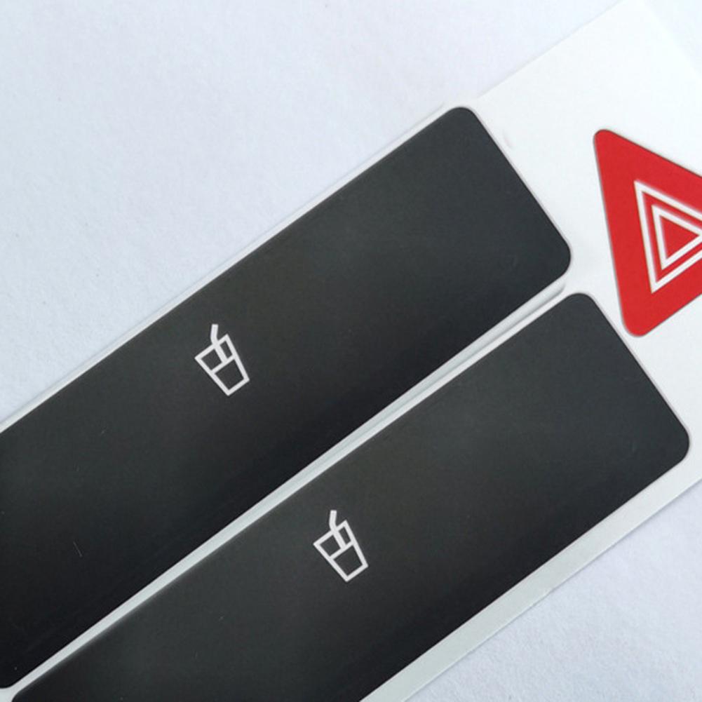 5 Pcs Button Repair Stickers Decals Worn Switches Replacement For A2 1996-2003 Button Stickers Interior Replacement Parts