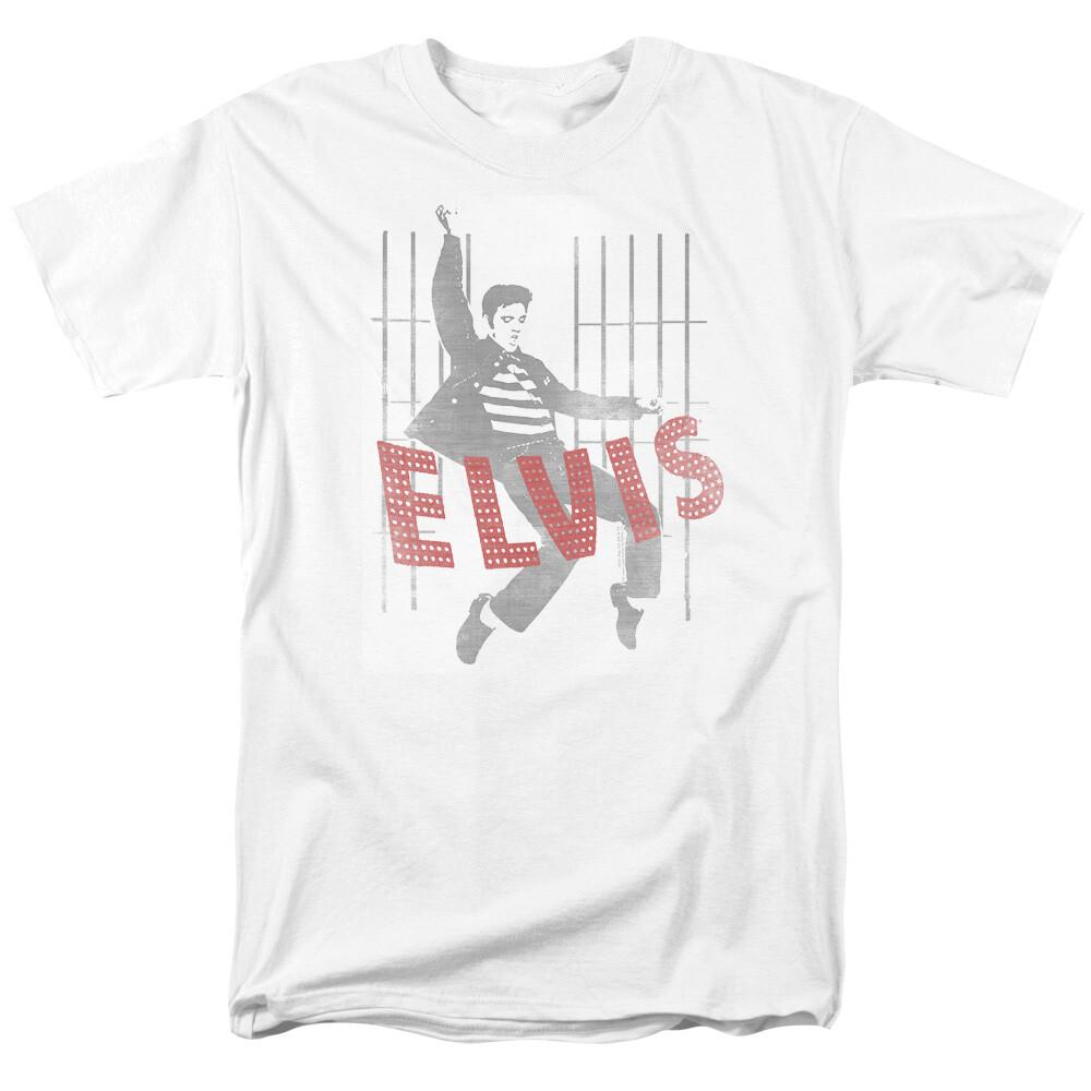 Elvis Presley Iconic Pose T-shirt Licensed Rock N Roll Music Band Tee White