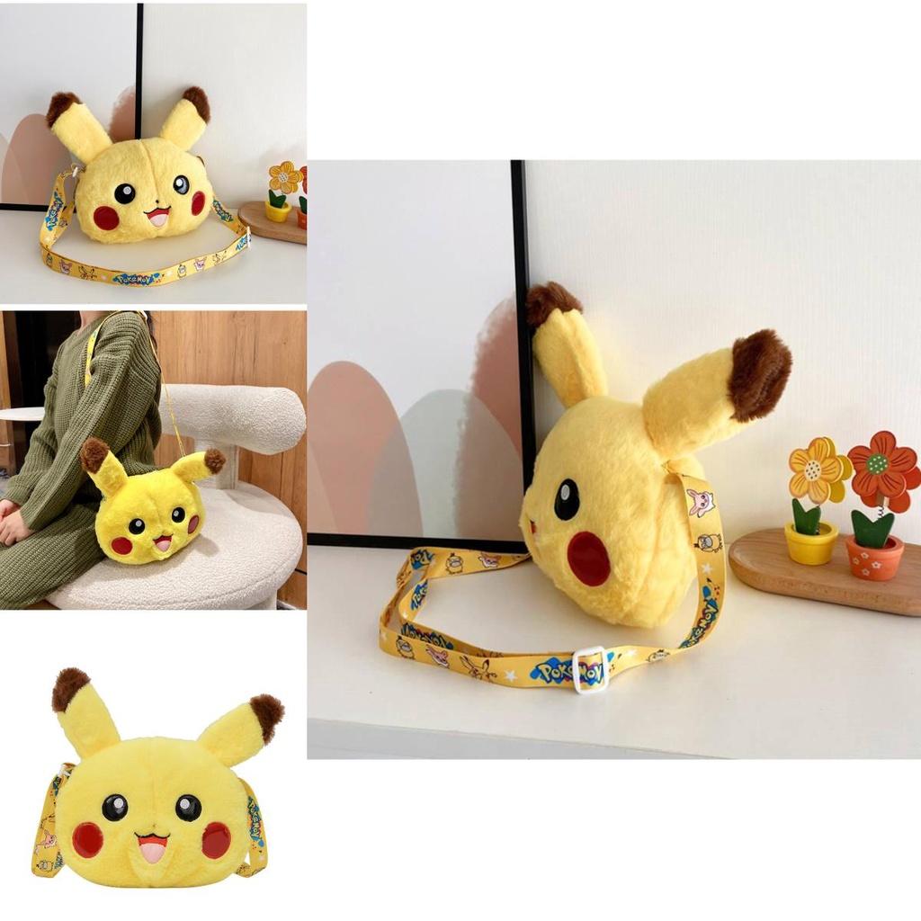 Cute Cartoon Pikachu Plush Wallet Bag Gift