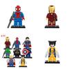Iron Man Spiderman Mini Figure Building Blocks With Small Part Construction For Children