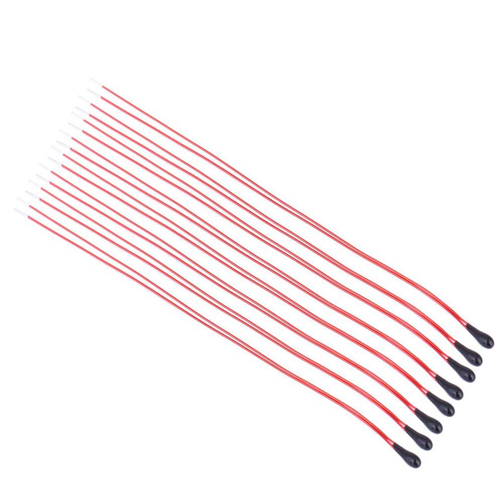 10 шт. Высокочувствительные термисторные резисторы Ом MF52B с эмалированным проводом, датчик температуры, высокочувствительный термистор