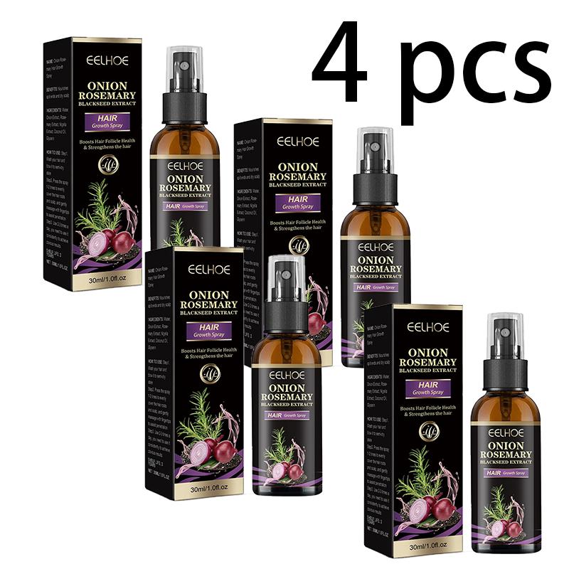 EELHOE Спрей для волос с луком и розмарином, глубоко увлажняющий кожу головы, разглаживающий и блестящий спрей-кондиционер для волос