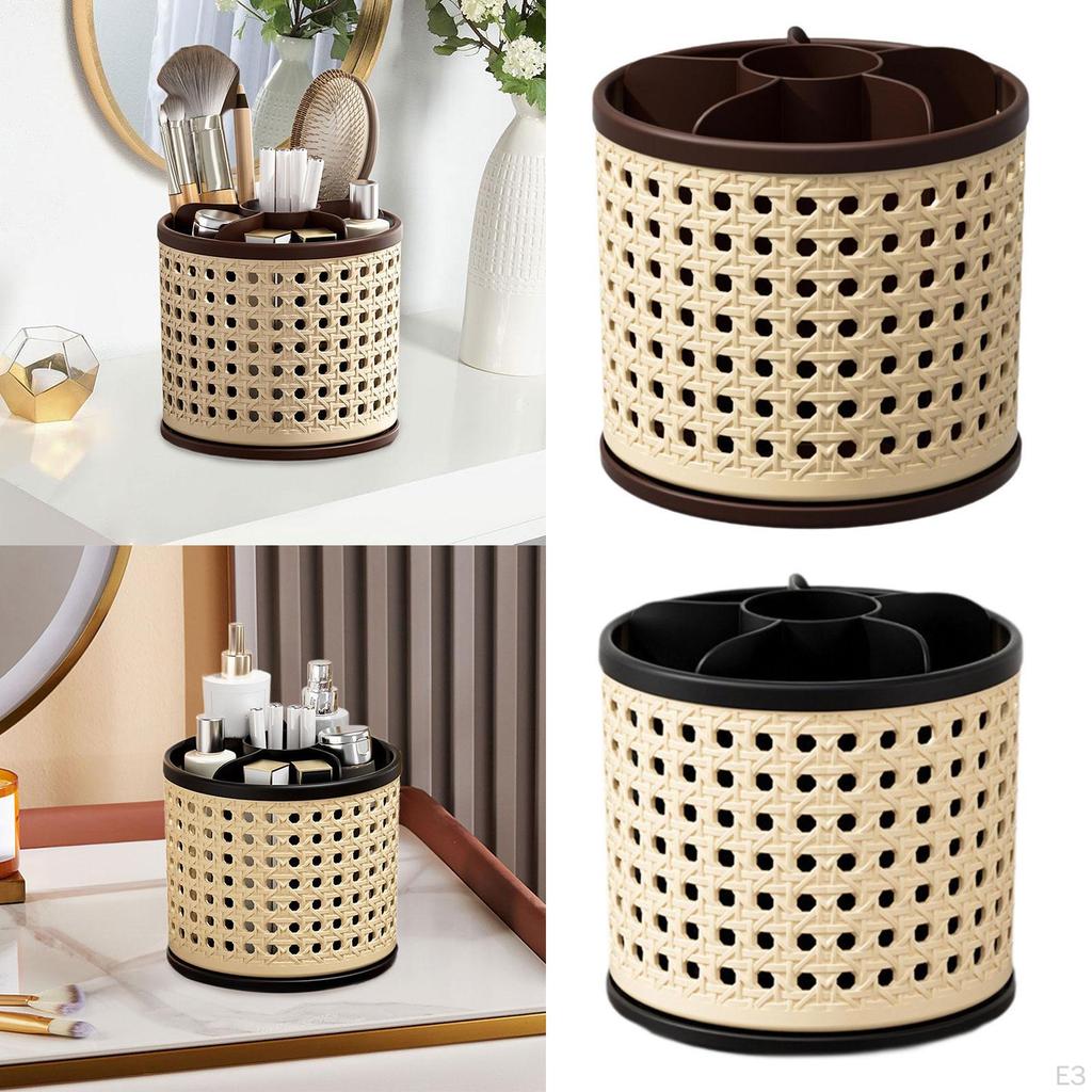 Настольный стационарный органайзер Держатель для кистей для макияжа Вращающийся на 360° Органайзер для ручек и карандашей для