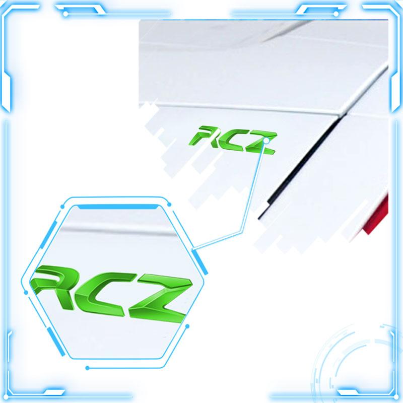 For RCZ R Decoration Emblem Car Styling 3D Metal Badge Body Trunk Self Adhesive Stickers