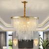 Американский светодиодный хрустальный потолочный светильник для помещений, хрустальные люстры класса люкс для гостиной, спальни, подвесной светильник