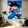 Son Goku Wall Tapestry Aesthetic Wall Hanging Printed Fabric Blanket Decorative Tapestries For Bedroom Living Room Home Decor