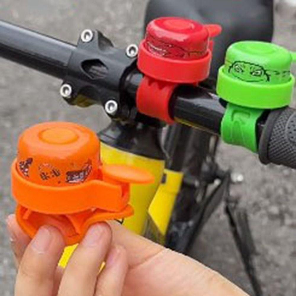 Многоцветный велосипедный звонок для скутера 3,5*2,6 см с рисунком велосипеда, напечатанный для руля велосипеда, аксессуары