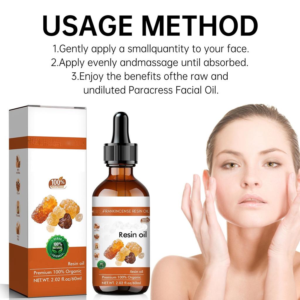 60 мл органического масла ладана для лица - уменьшает мелкие морщины, успокаивает раздраженную кожу, увлажняет и омолаживает для молодости