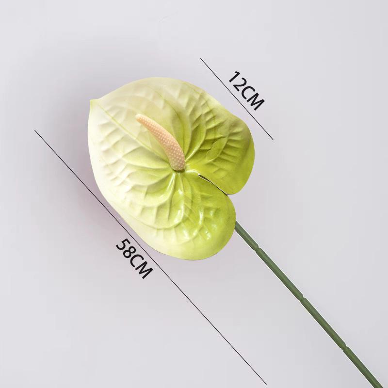 1/5/10Pcs Artificial Palm Flamingo Palm Silk Flower Wedding Flower Arrangement Long Branch Fake Flowers Home Wedding Decoration