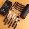 BEILI Makeup Brushes 15pcs Professional  Premium Synthetic Goat Hair Kabuki Foundation Blending Face Powder Blush Concealers Eye Shadows With Holder