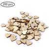 50/100/200 Pcs Blank Love Heart Wood Slices Discs Unfinished Natural DIY Crafts Supplies Wedding Love Heart Handmade Decorative