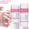 Прозрачный акриловый порошок Cross Dual-Use, 500 г – Белый кристаллический порошок для моделирования и наращивания в большой бутылке.