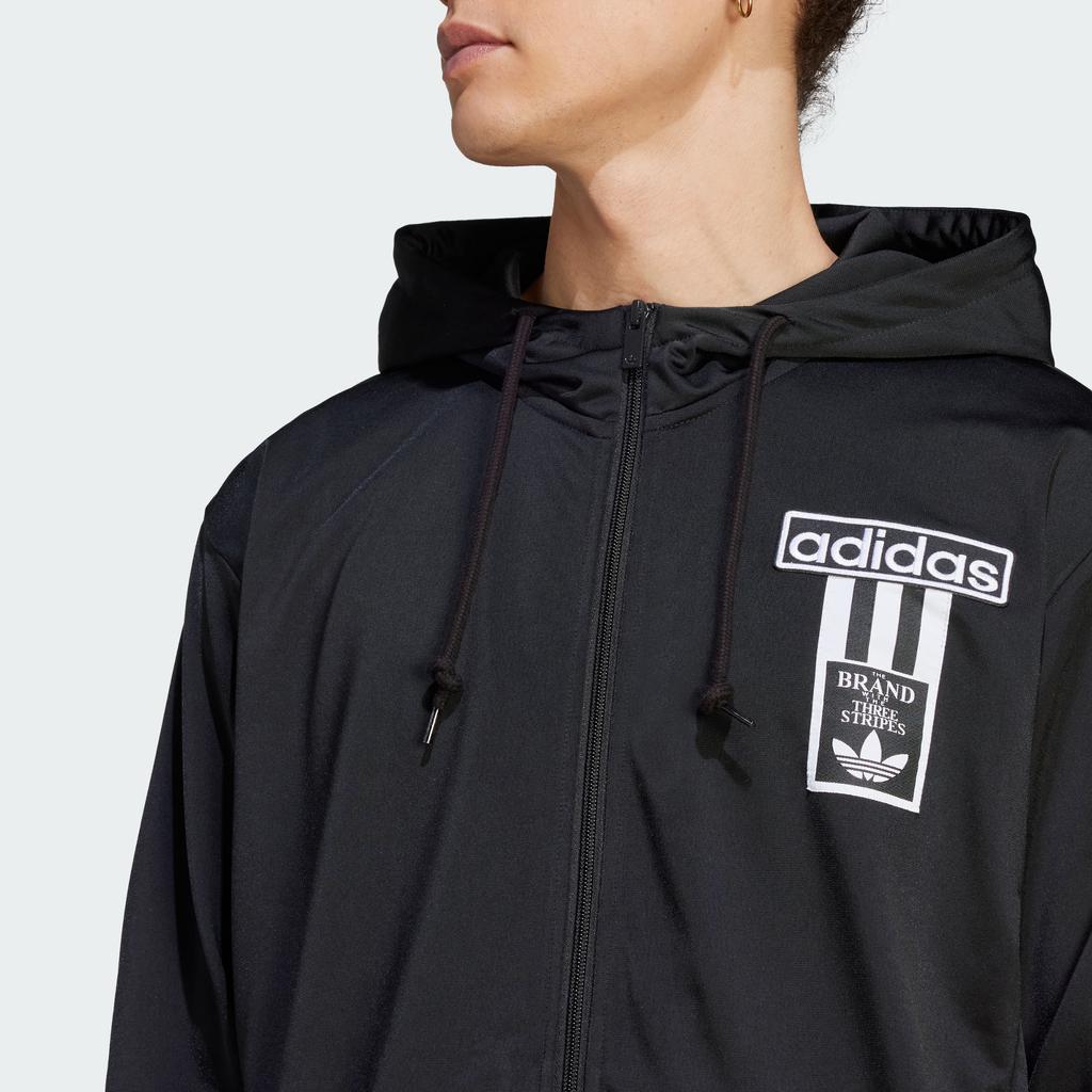 Adidas Originals Adicolor Adibreak Hoodie With Logo Print And Color Block Design Men Hoodies Black IN8079