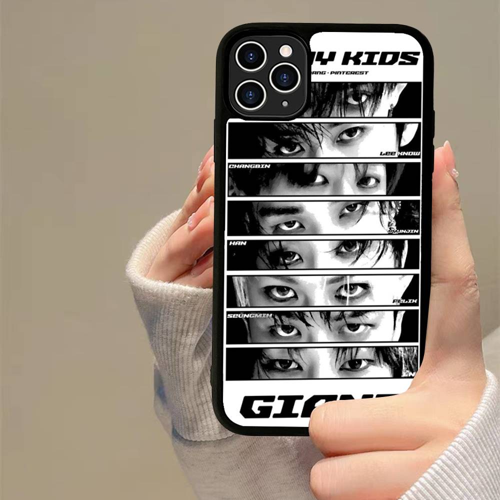 1 шт. Модный K-pop чехол S-Stray-Kids для iPhone 17 16 15 14 13 Plus 12 11 Pro Max, PC+TPU, задняя крышка